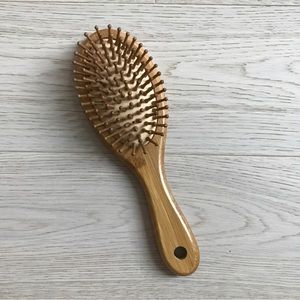 Wooden hair brush